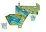 render 2d landscape plan, site plan, and real estate layout